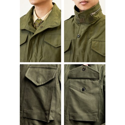 M-65ジャケット フィールドジャケット オリーブグリーン コットン