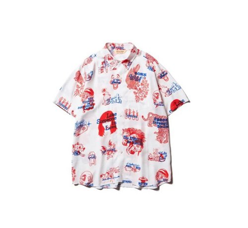 Goodforit Softmachine Layers Shirts S/S刺青滿版人造絲襯衫