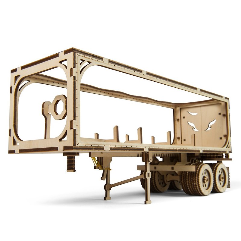 /Ugears/ 烏克蘭木製模型 重裝教父配件拖車 - 科技小物 - 木頭 