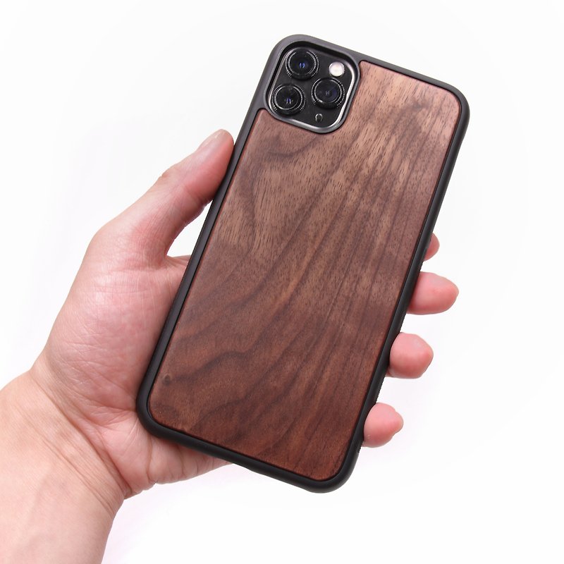 IPHONE 12 Pro Max Solid Wood Phone Case-Walnut - เคส/ซองมือถือ - ไม้ 