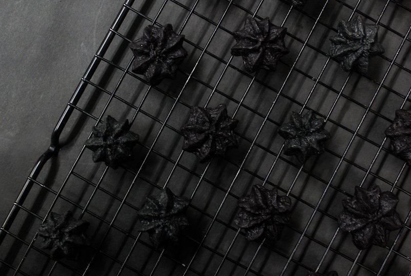 / Shrimp Chive Cookies/ - คุกกี้ - อาหารสด สีดำ