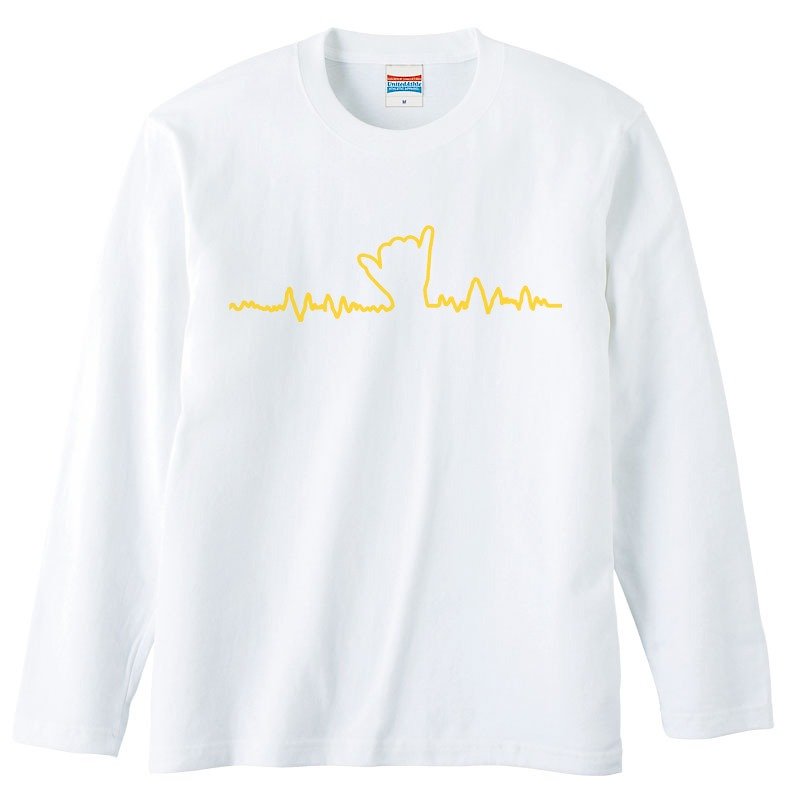 ロングスリーブTシャツ / POP Graph - T 恤 - 棉．麻 白色