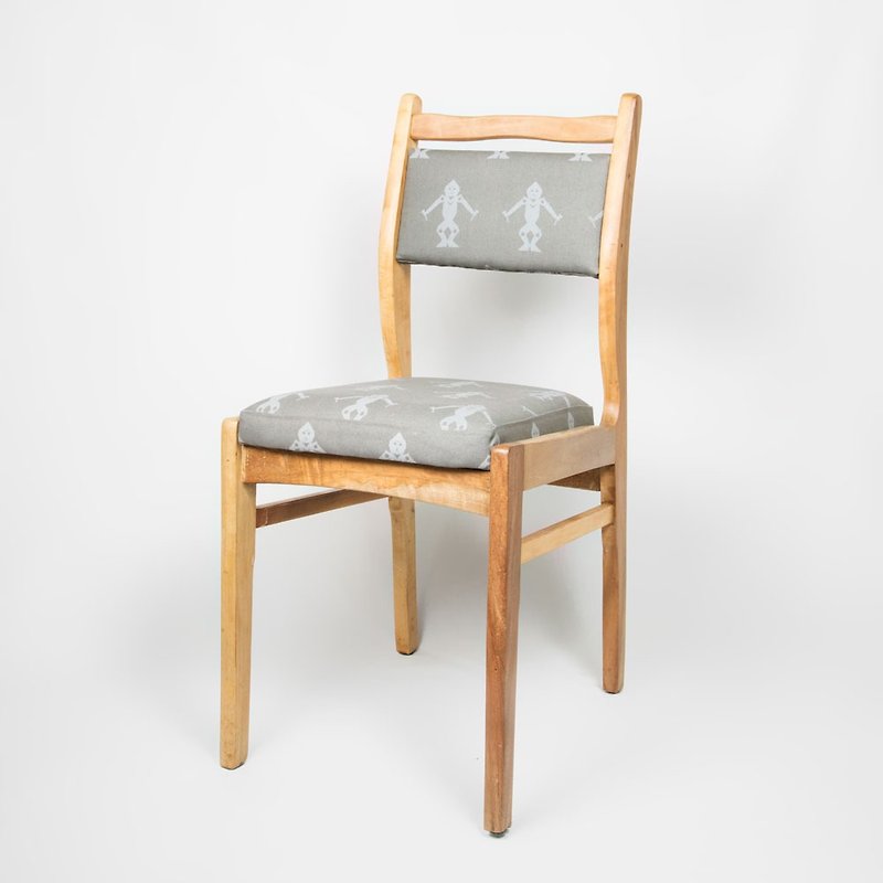 古い椅子新しいオズの知恵のウィザード - ロボットソリッドウッド生地の椅子fafa papercutting X唐清古代企業限定共同ブランドの協力 - その他の家具 - 木製 グレー