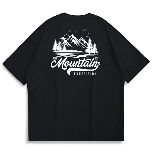 Creeps Store 【CREEPS-STORE】Mountain Expedition 寬鬆重磅印花T恤 210g