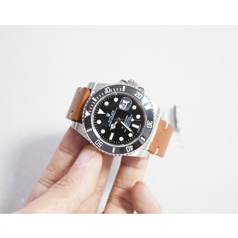 ENDLINKはブラックとグリーンのShuiguiShuiguiターミナルエンドリンクメタルバンドShuiguiの間にロレックスを適応させました - 腕時計ベルト - 金属 シルバー