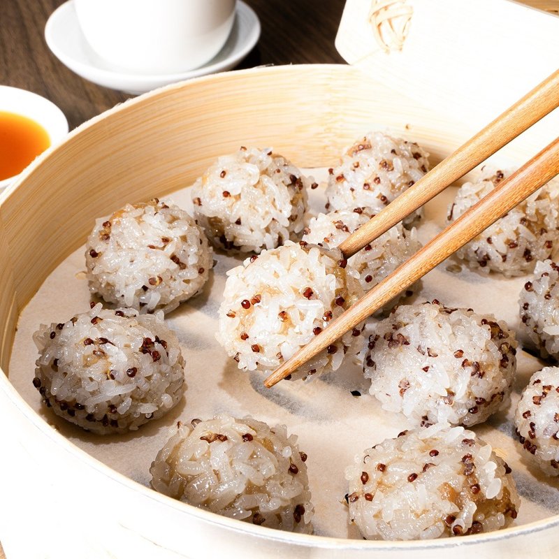 Red Quinoa Vegetable and Meat Pearl Balls 300G - Vegan (about 12 pieces) - เครื่องปรุงรสสำเร็จรูป - อาหารสด 