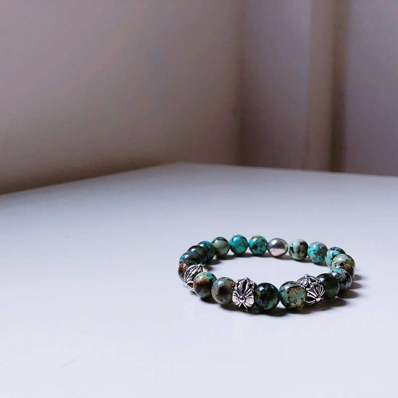 Special color wood ore bracelet - Bracelets - Gemstone Green