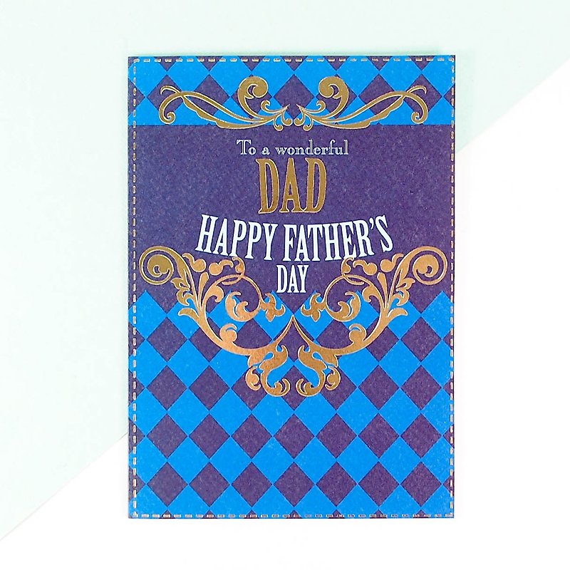 Marble Pattern Blue [Father's Day Card] - Cards & Postcards - Paper Blue