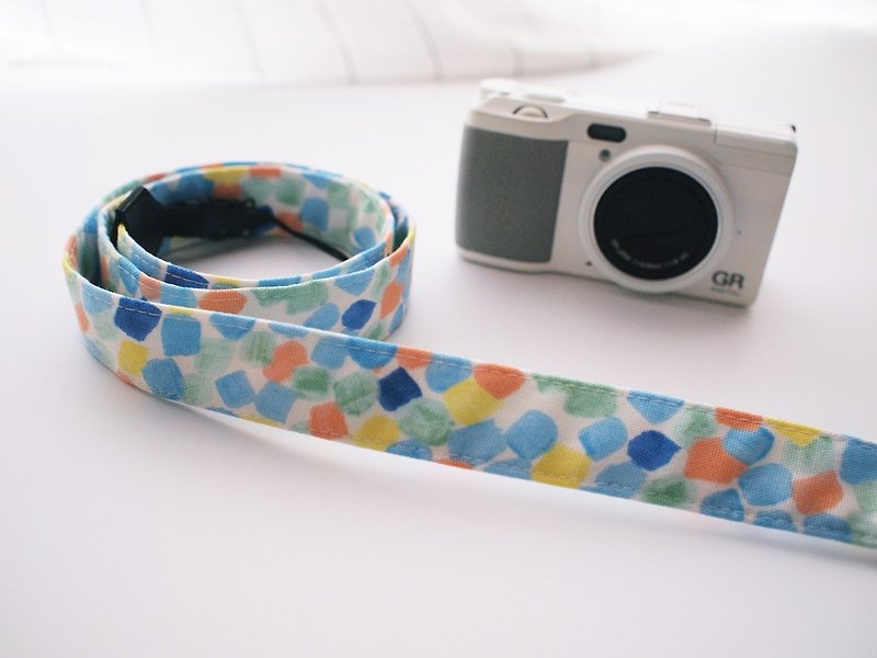 Hairmo candy camera strap / wrist strap - blue (camera / mobile phone / ID) - Camera Straps & Stands - Cotton & Hemp Blue