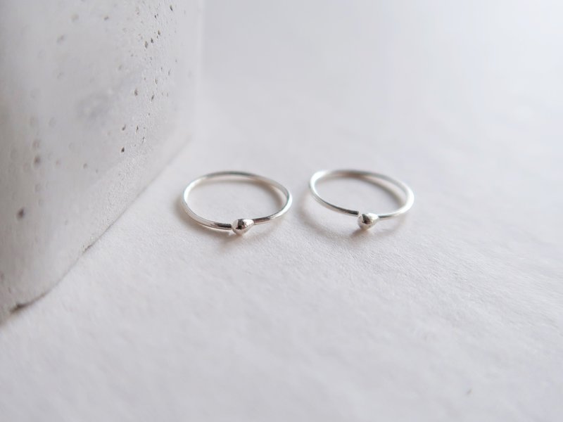 925 sterling silver light dot minimalist style second ear piercing earrings - Earrings & Clip-ons - Sterling Silver White