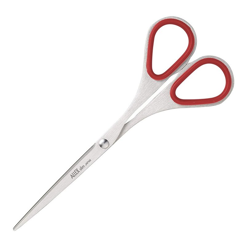 Slim Slim Long Blade Scissors (Large) 140-Red - Scissors & Letter Openers - Stainless Steel Red