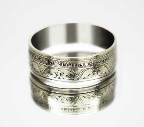 CoinsRingsUkraine Kazakhstan Coin Ring 100 tenge 2020 coin rings for men coin rings for women