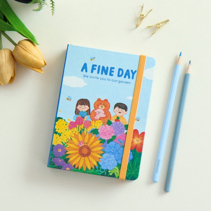 A fine day perpetual calendar diary V.3 (without aging)-Paradise, 73D76649 - Notebooks & Journals - Paper Blue