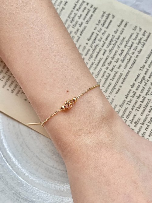 翡翠設計館 / 賞翠•玩翠 EXE Jewelry 14K包金針式o形鏈 手鍊 七夕 飾品 百搭 萬用針