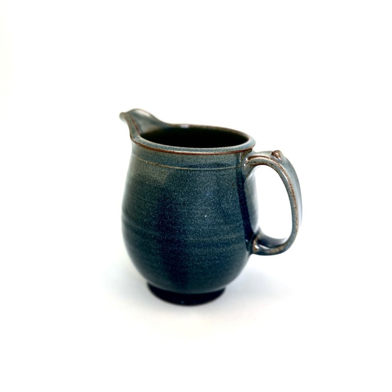 手作疊釉茶海/牛奶罐 - 茶壺/茶杯/茶具 - 陶 藍色