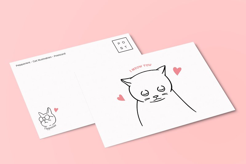 PepperAnt's Postcard - I Meow You - Cards & Postcards - Paper 