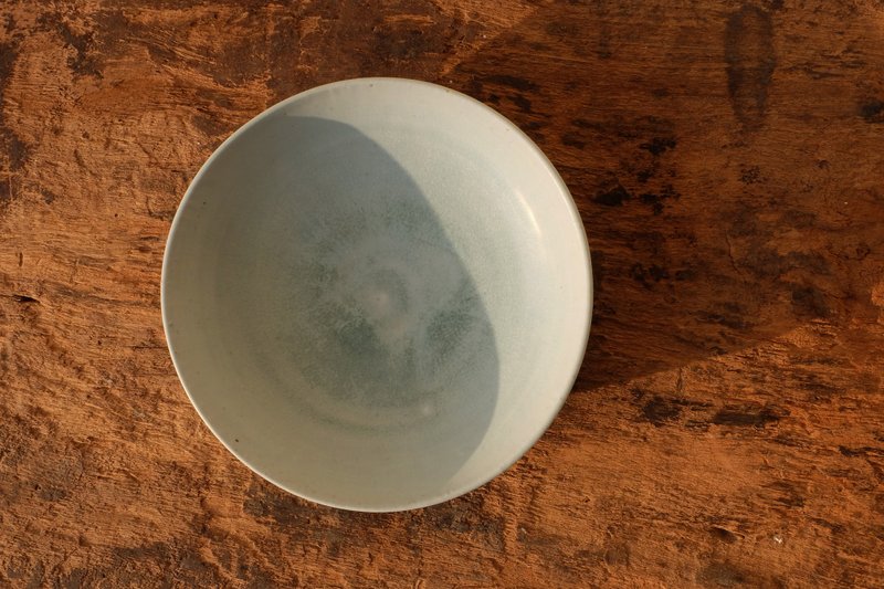 湖水藍深盤 - 茶壺/茶杯/茶具 - 瓷 白色