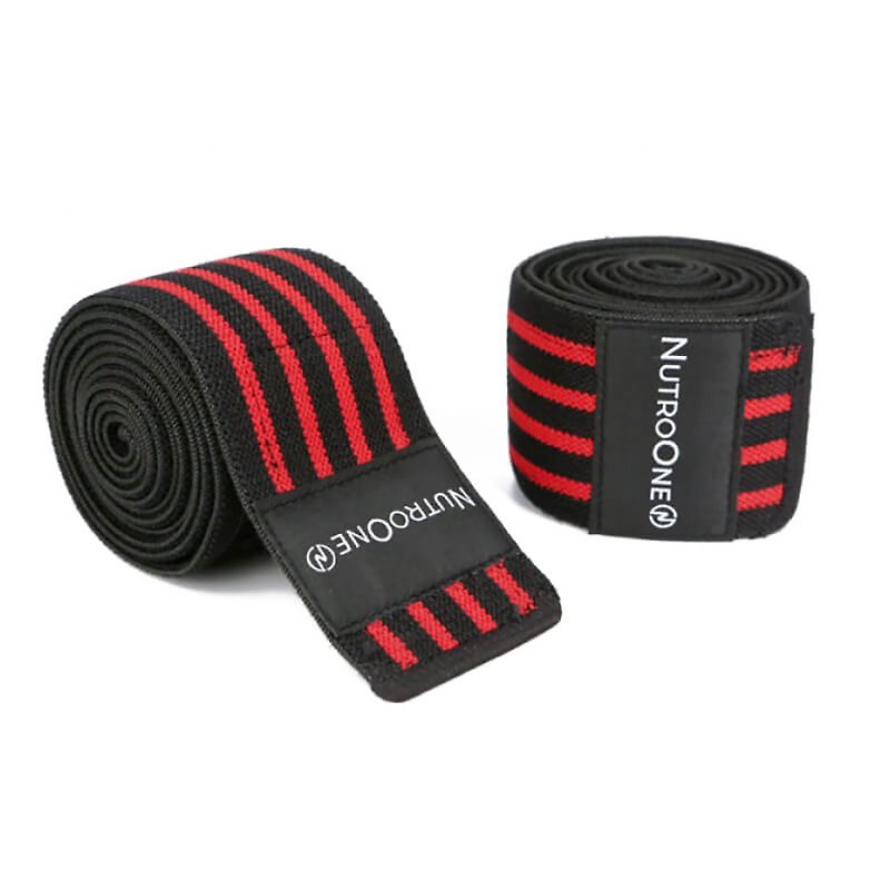 Four Colors Available - Red Gym Training Bandage - Protects Knee Joints | Use During Workout - Fitness Equipment - Other Materials 