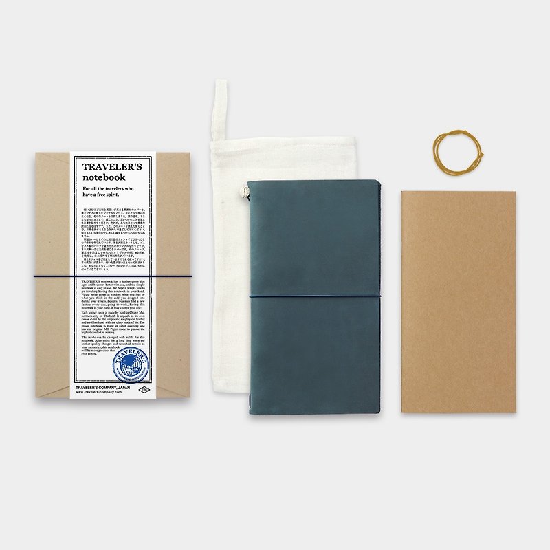 Traveler's Notebook - 藍 - 筆記簿/手帳 - 紙 藍色