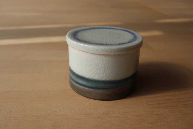 薪ミニ茶筒・マット缶 - 急須・ティーカップ - 磁器 ブルー
