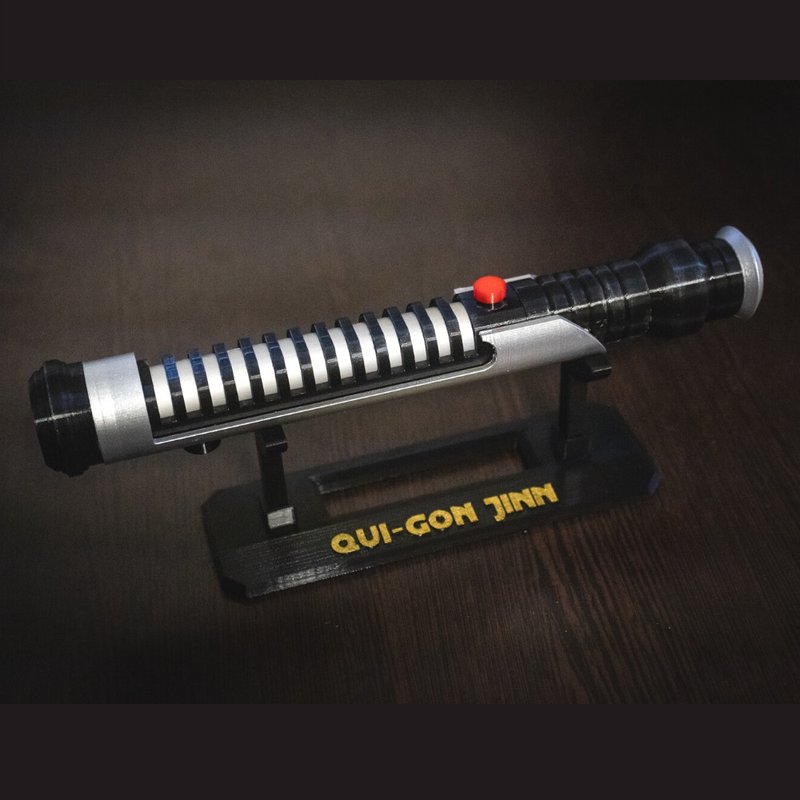 Qui-Gon Jinn's lightsaber | Star Wars Replica | Star Wars Inspired Cosplay - 擺飾/家飾品 - 塑膠 銀色