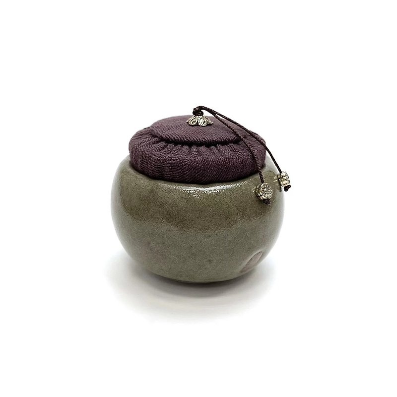 Pottery Workshop│Old Rock Mud Fir Tea Cup Jar - ผ้ารองโต๊ะ/ของตกแต่ง - วัสดุอื่นๆ 