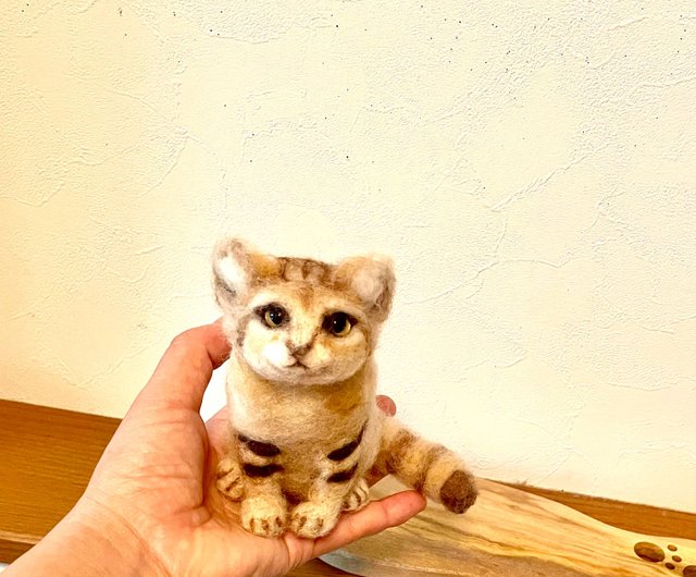 羊毛フェルト　スナネコ 受注制作☆羊毛フェルトのスナネコ赤ちゃん | iichi 日々の