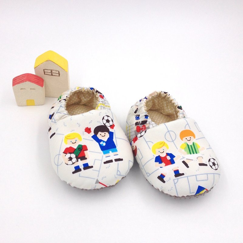 Soccer BOY - Preliminary Shoes/Growth Shoes - Baby Shoes - Cotton & Hemp Multicolor