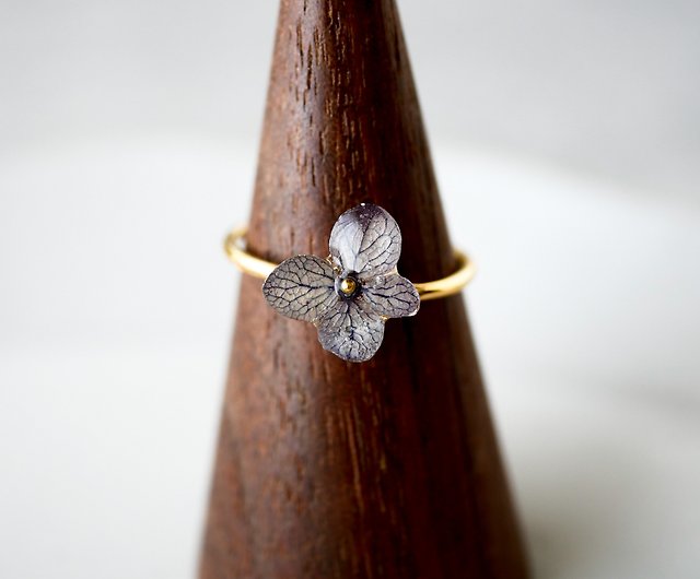 紫陽花リング/10号フリーサイズの指輪-2 - ショップ schaf リング・指輪 - Pinkoi