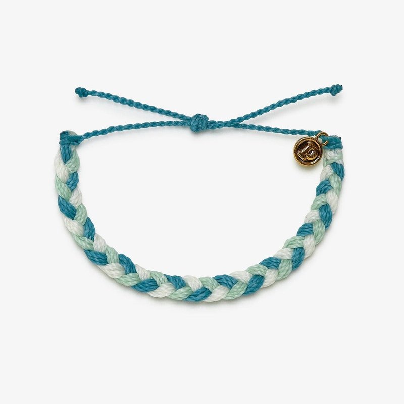 Pura Vida American handmade blue dream thick thread woven adjustable surf bracelet - สร้อยข้อมือ - วัสดุอื่นๆ สีน้ำเงิน