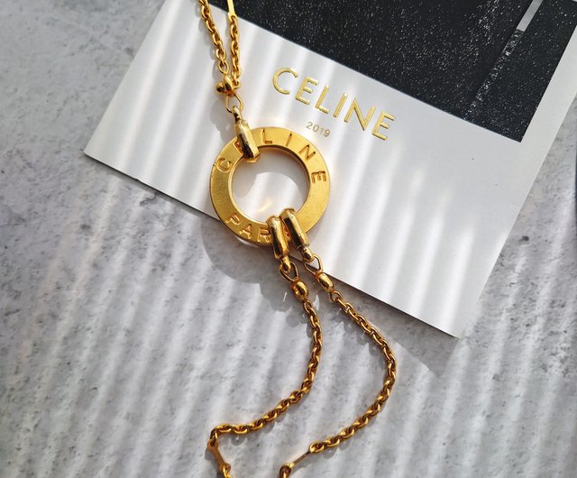 Medieval jewelry authentic CELINE gold ring gold ring ring necklace bracelet  key ring bag pendant pendant - Shop and then i met you Necklaces - Pinkoi