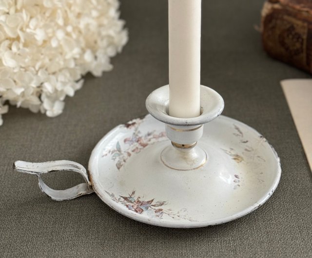 古置物，古燭台，古董品，極細工，古美術高14.5重140克 古置物，古燭台，古董品，極細工，古美術高14.5重140克 白金-