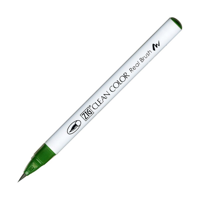 【Kuretake 日本吳竹】ZIG 彩繪毛筆 Deep Green - 其他書寫用具 - 塑膠 綠色