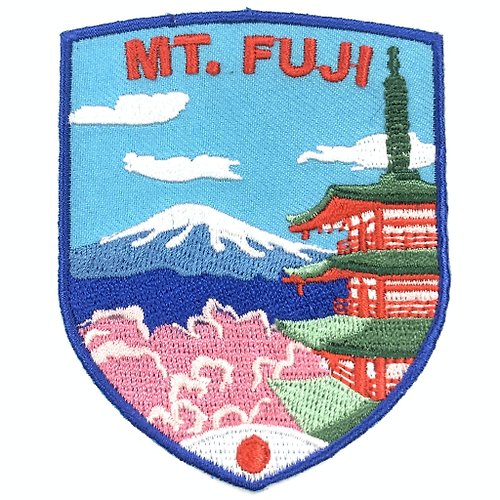A-ONE 日本富士山風景 刺繡布章 貼布 布標 燙貼 徽章 肩章 識別章 INS