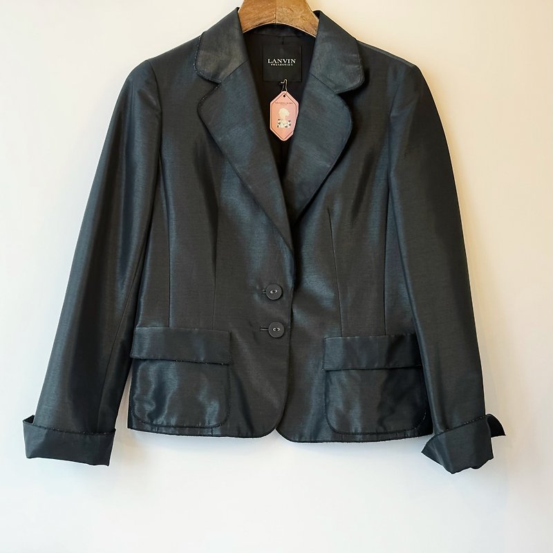 90s Lanvin 西裝外套 - 男夾克/外套 - 其他人造纖維 黑色