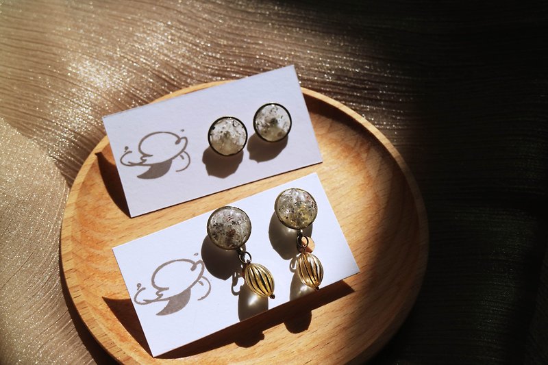 Natural Stone Crystal_Retro Bronze Earrings Clip-On - Earrings & Clip-ons - Crystal 