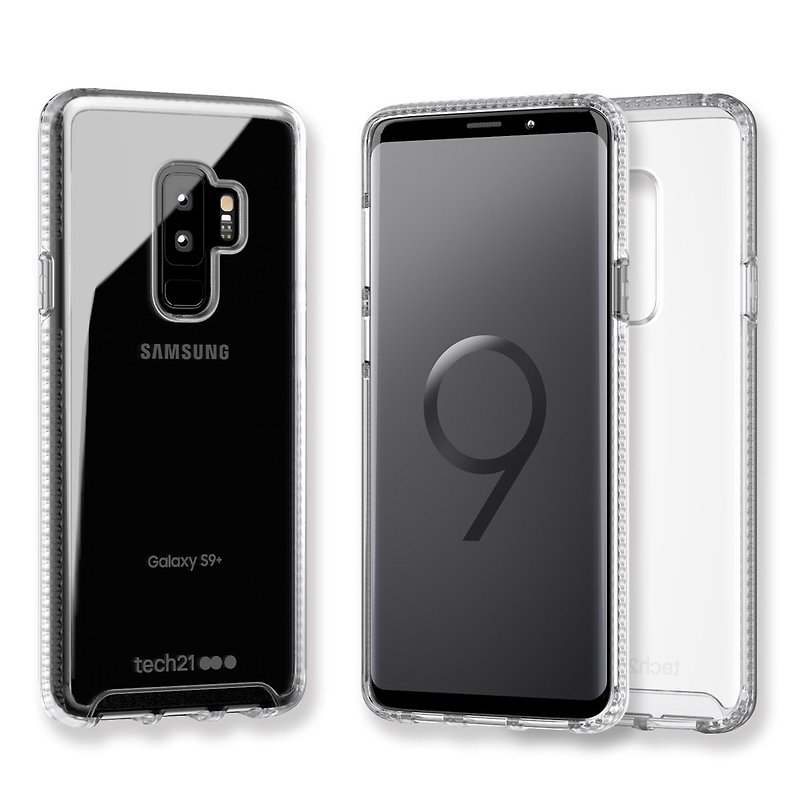 Tech21 UK Pure Pure Samsung S9+ Collision Hard Cover (5055517390859) - Phone Cases - Plastic Transparent