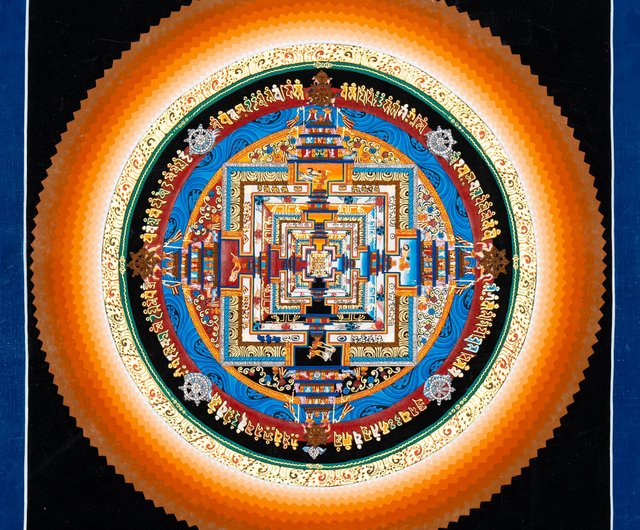 Thanka タンカ マンダラ タンカ 曼荼羅 正方形 32cm×32cm｜マライカ公式通販