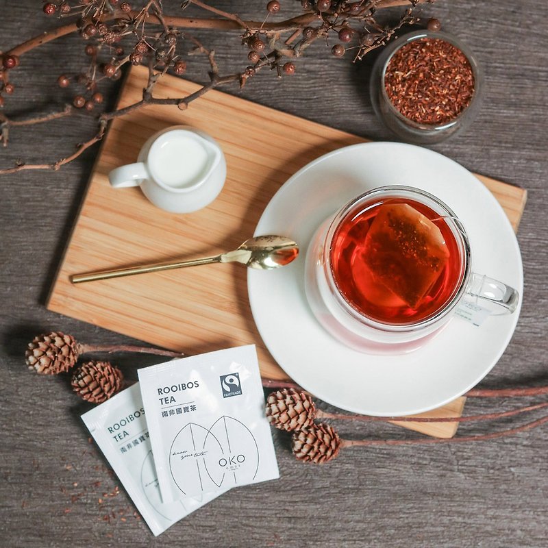 【生態綠 OKO】公平貿易南非國寶茶 25入 - 茶葉/漢方茶/水果茶 - 新鮮食材 粉紅色