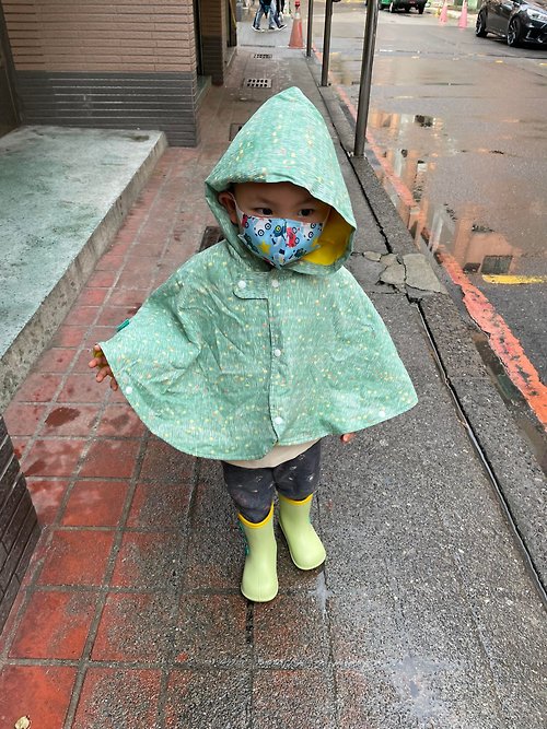 MarMarBarBar手作童衣 抗風防雨雙面斗篷-訂製 披風 嬰兒 禮盒 外套 風衣