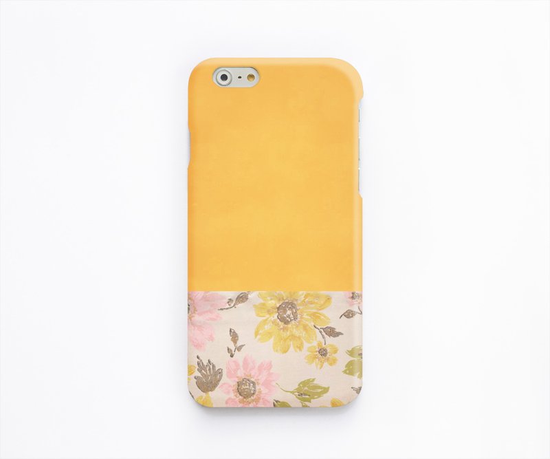 Vintage Flower iPhone case - 手機殼/手機套 - 塑膠 黃色