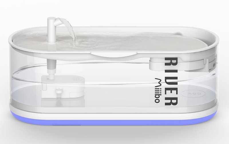 MIIIBO キャットベイビーシャオヘペットウォーターディスペンサー - 食器 - プラスチック ホワイト