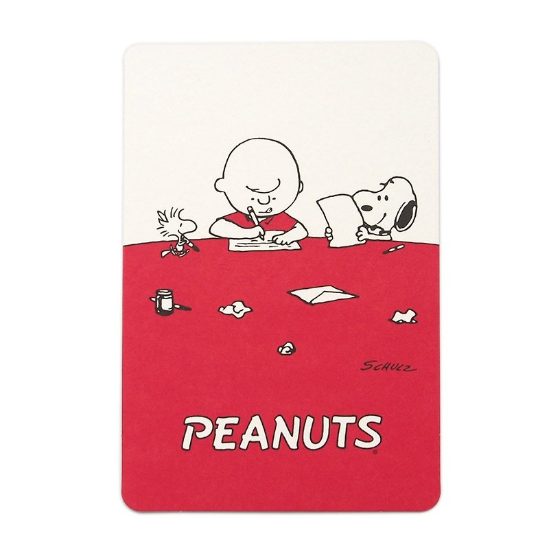 Snoopy Japanese postcards (thickened version) Write letters together [Hallmark-Peanuts Multipurpose] - Cards & Postcards - Paper Red