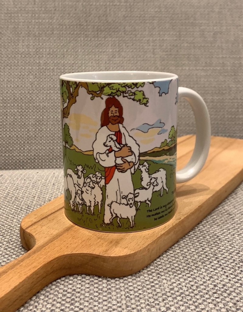 Sophie Art 詩篇23溫暖插畫馬克杯 - 咖啡杯/馬克杯 - 陶 
