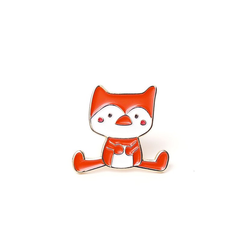 Fox Pin - Badges & Pins - Other Metals Red