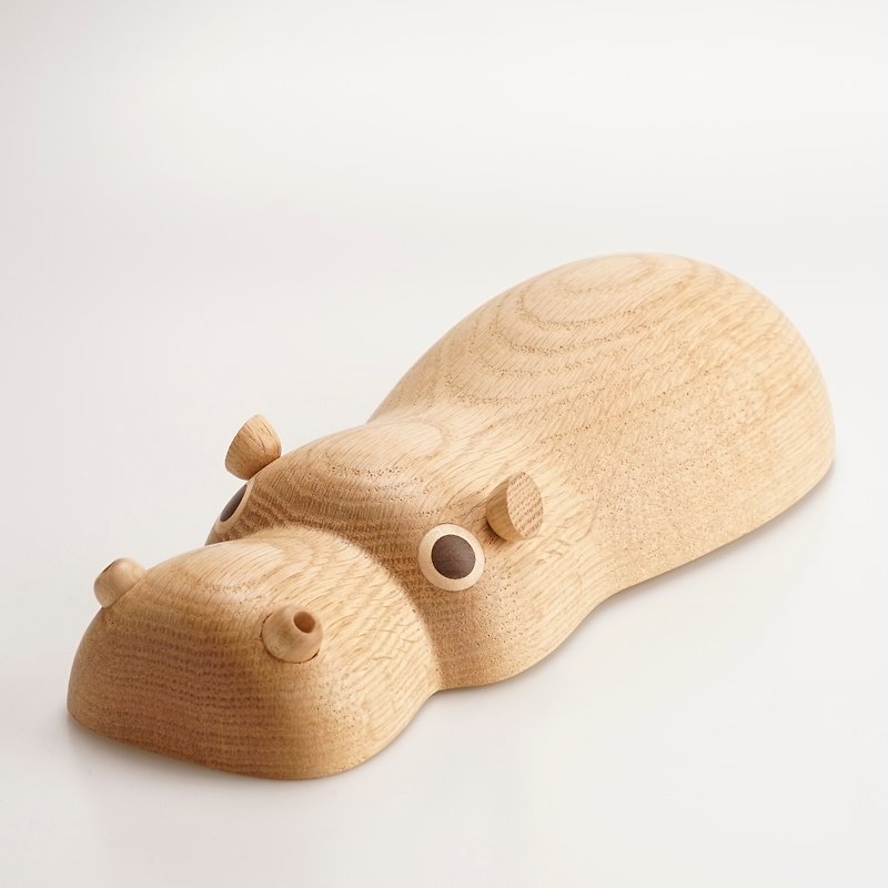 Weiyi Design / Hippo-Dahe - ของวางตกแต่ง - ไม้ สีกากี
