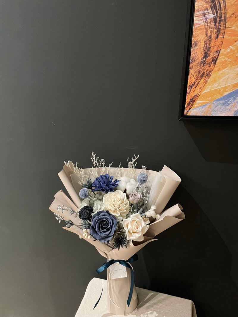 【客製化】永生花束 永生花禮 初日花藝 - 乾燥花/永生花 - 植物．花 