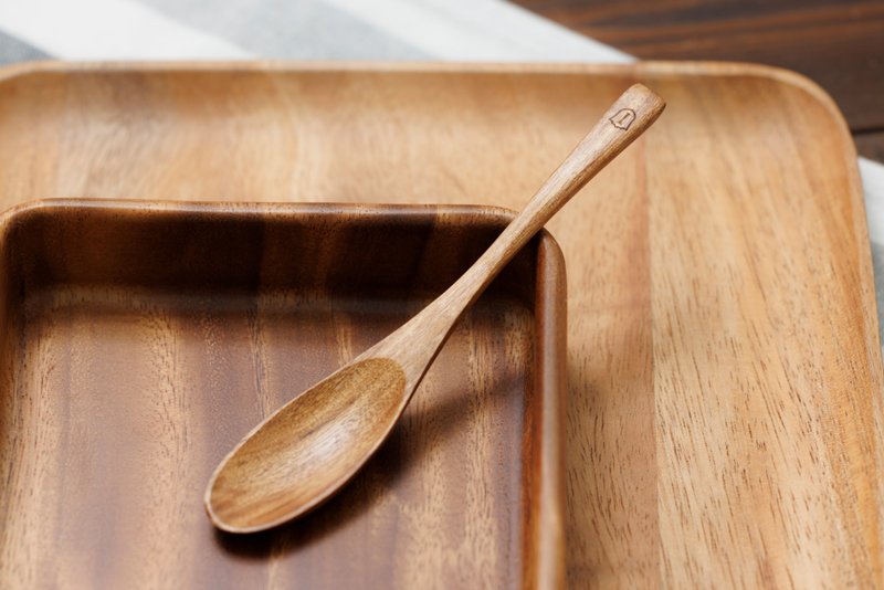 Islandoffer thai wooden tableware (rice spoon, 1pc) - ช้อนส้อม - ไม้ สีทอง