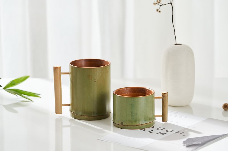 Raw Lacquer Series-Baoqing Mug - Mugs - Bamboo Green