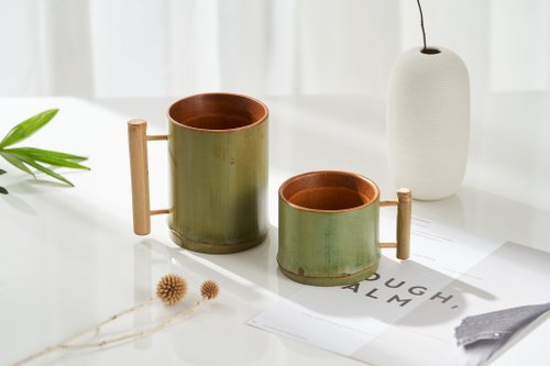 Raw Lacquer Series-Bamboo Cup Set (6pcs) - Shop dr-every-green